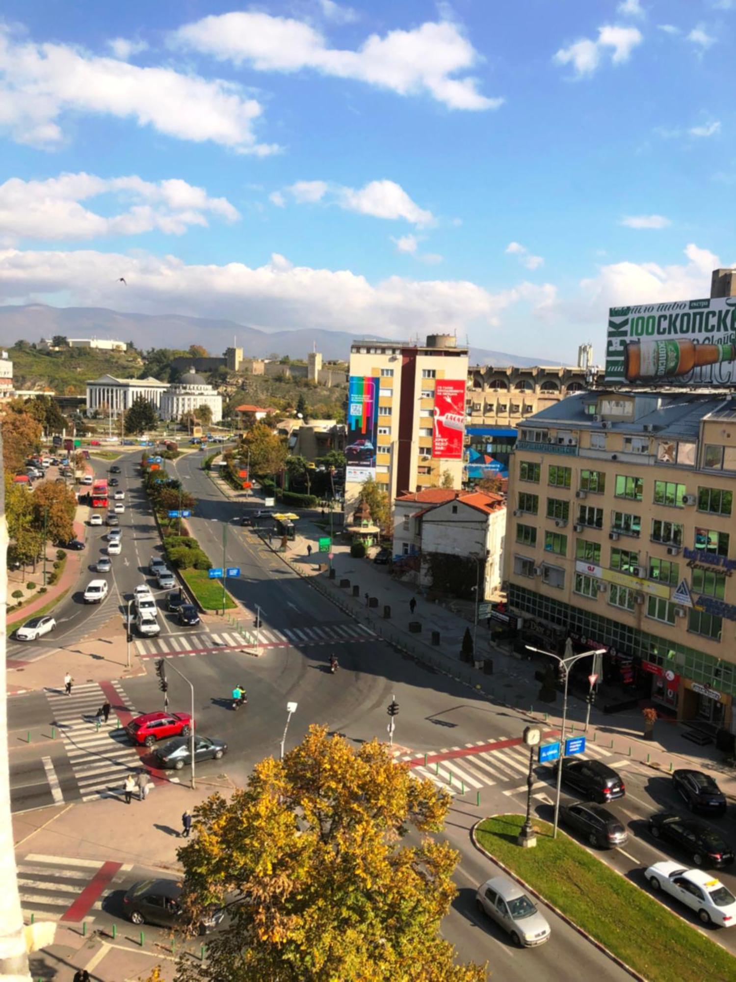 Hotel Room City Square With Great View No Parking Skopje Esterno foto